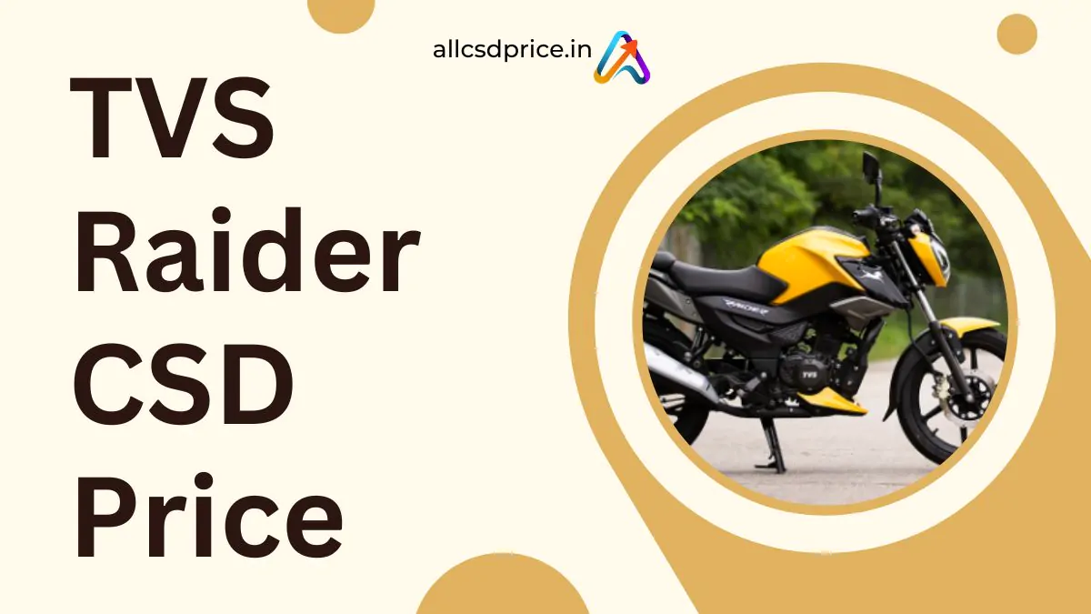 TVS Raider CSD Price