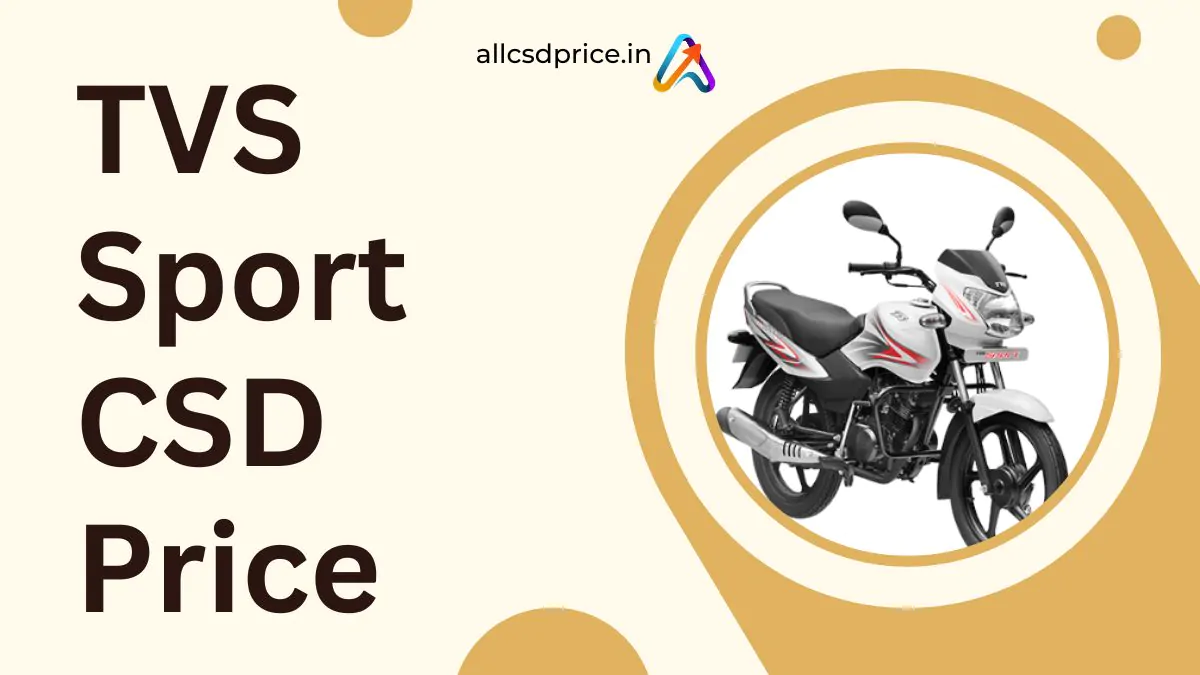 TVS Sport CSD Price